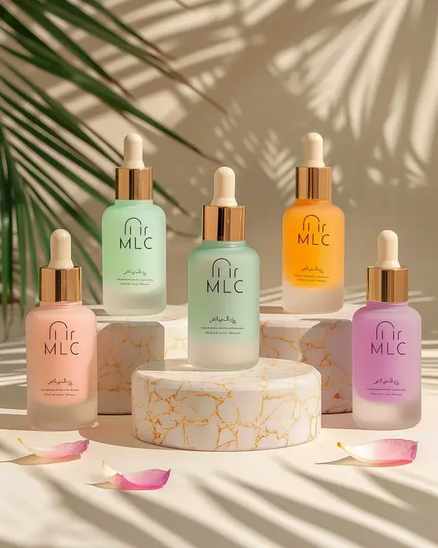 Identité cosmétique – univers visuel IA