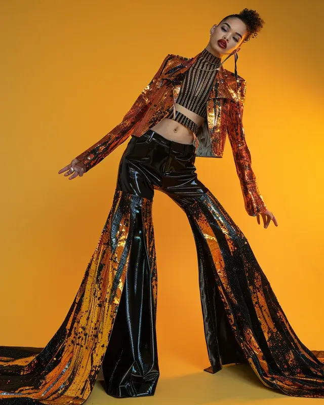 Fashion editorial – silhouette générée par IA